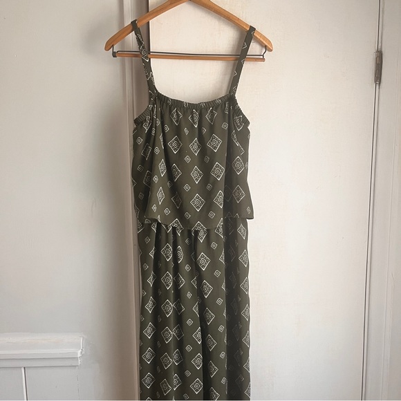 Time&Tru Green Diamond Jumpsuit - Picture 2 of 6